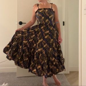 ULLA JOHNSON ELLYN MIDI DRESS SIZE 6